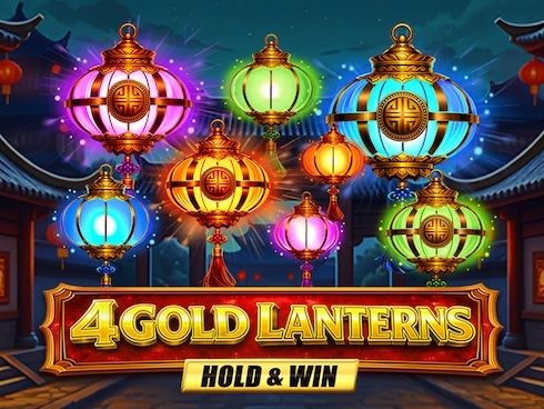 4 Gold Lanterns Hold and Win